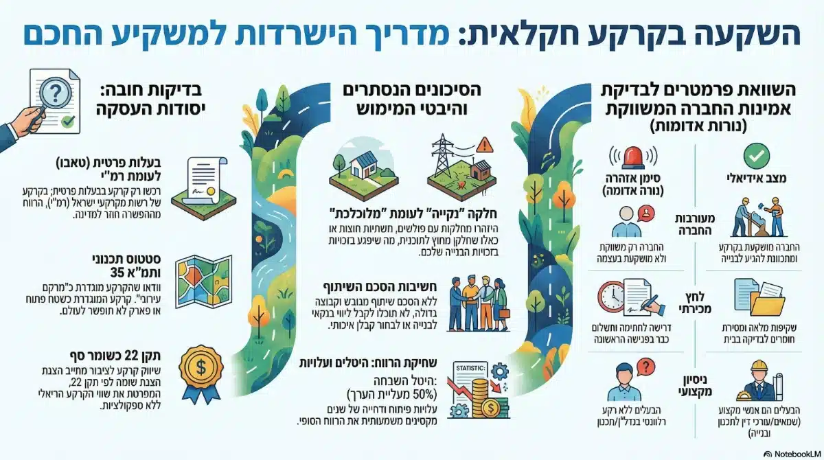 תמונה להמחשה להשקעות בקרקע נוצר על ידי AI